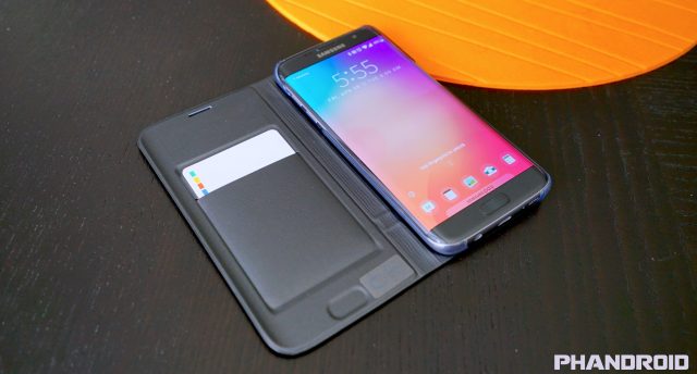 Samsung LED Flip View case Galaxy S7 Edge DSC02258