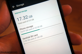 htc 10 storage