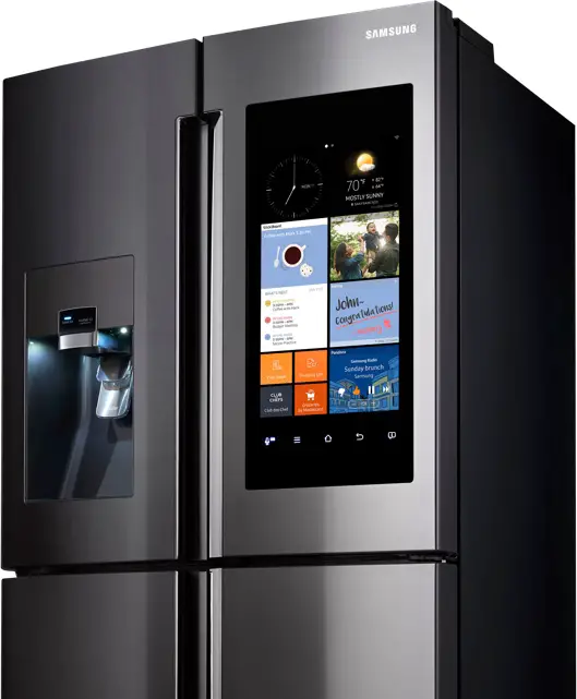 Samsung's smart fridge with its giant embedded smartphone is now on