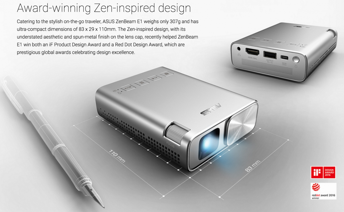 Проектор asus zenbeam e1 обзор