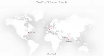 OnePlus 3 Pop up Events