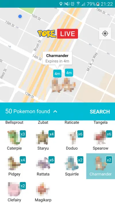 set up pokemon go live map api