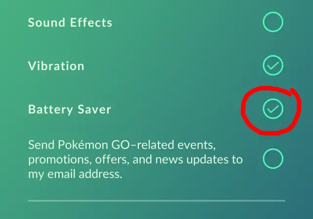 pokemon go battery saver