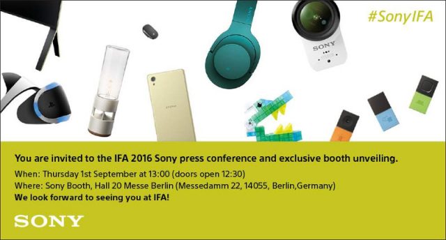 Sony IFA Invite