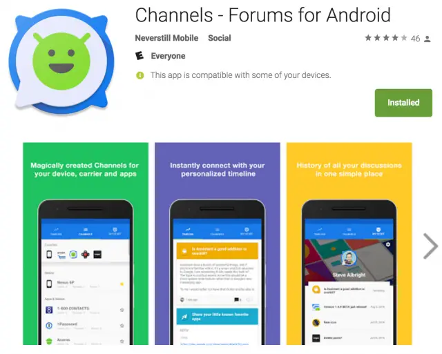 Channels Play Store
