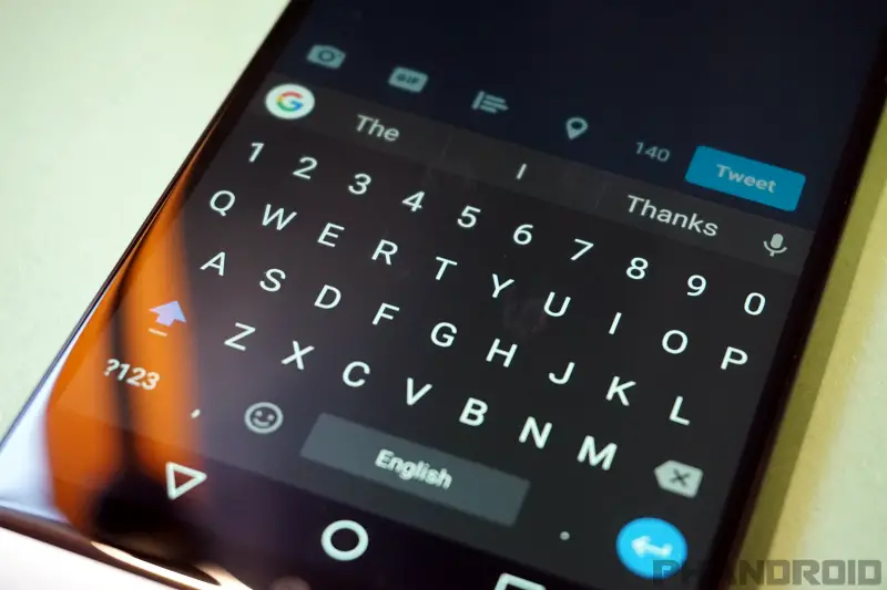 how to change keyboard tone on android
