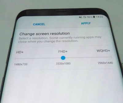 s8 screen resolution