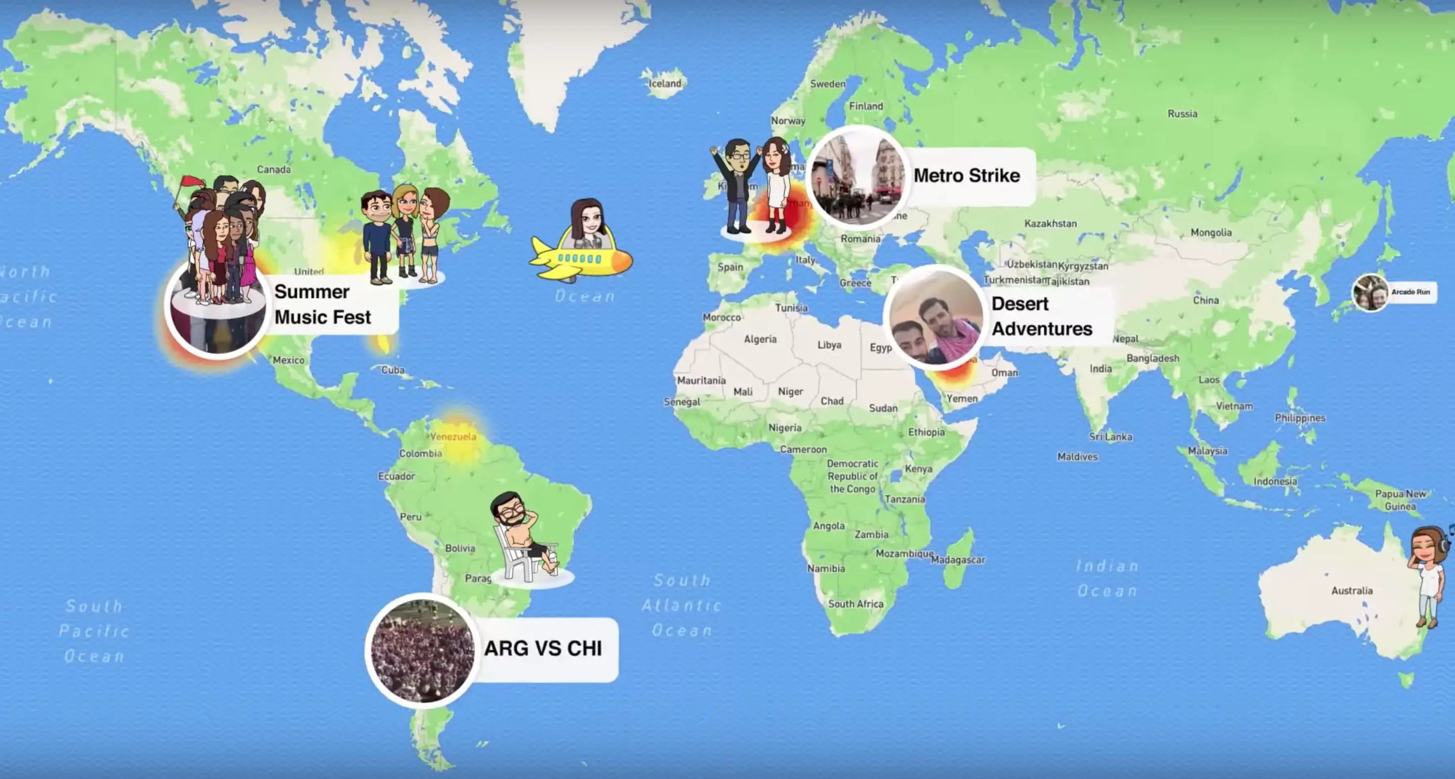 Snapchat’s new ‘Snap Map’ feature lets you zoom out to see friends on a