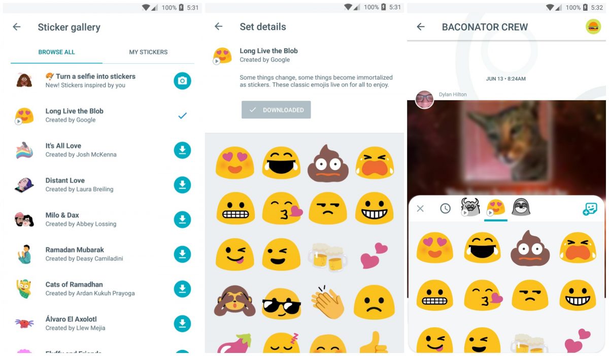 Google Immortalizes Android's Blobmoji Inside Animated Sticker Pack For ...