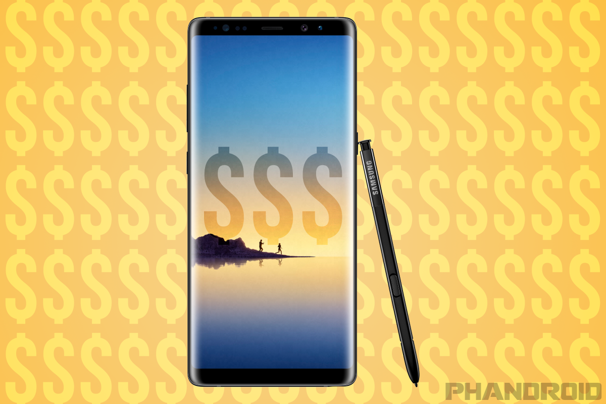 galaxy note 8 price in 2017