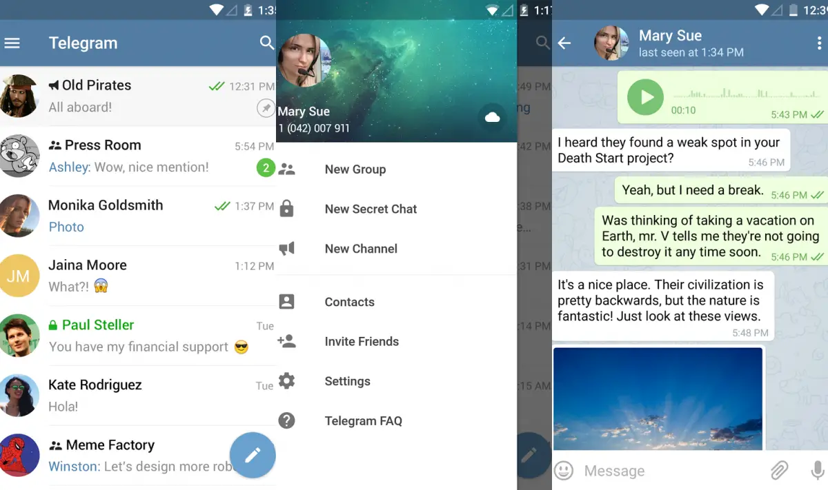 telegram messenger app for android free download