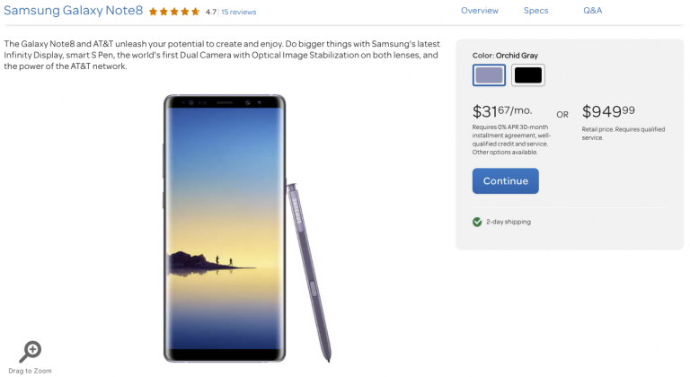 buy samsung note 8