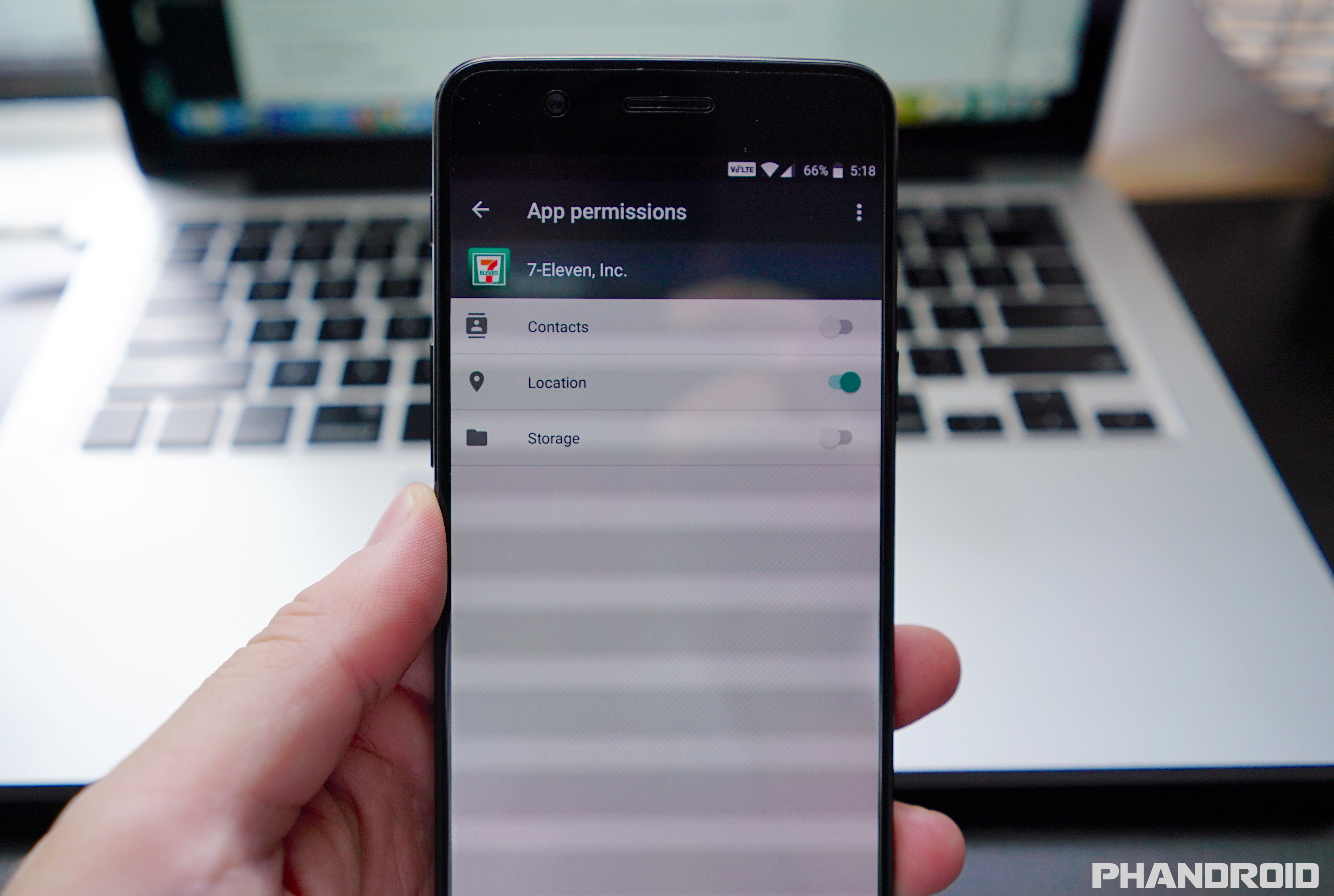OnePlus 5 app permissions DSC03229
