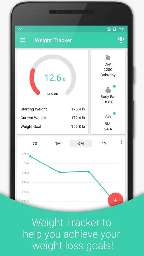 visual weight loss tracker app