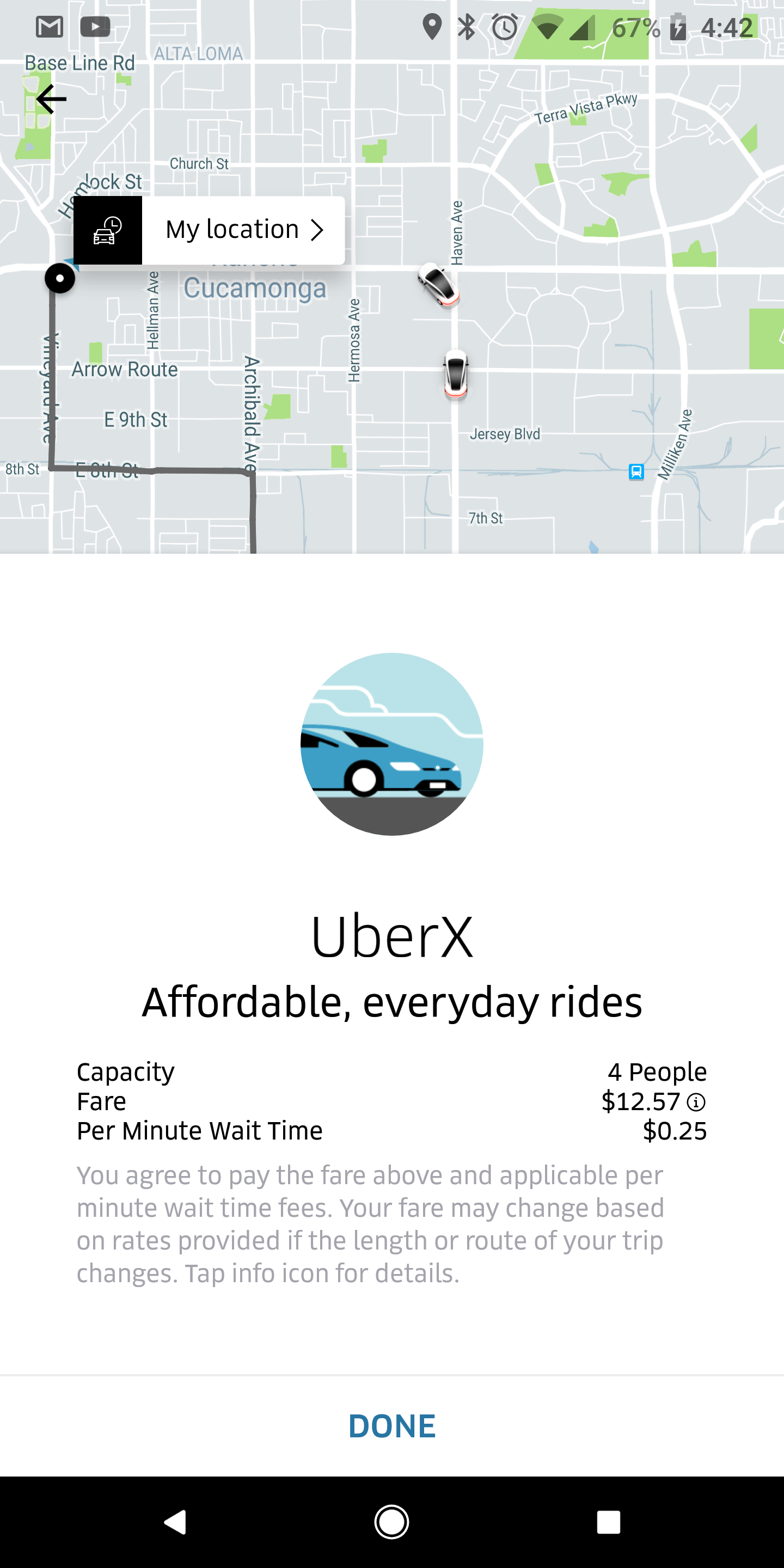 Uber locks in fares if you schedule rides far enough ahead of time