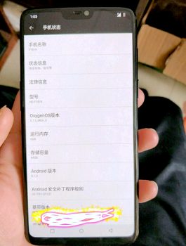 oneplus 6 leak front notch