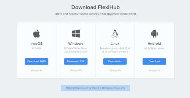 flexihub not connecting to remote iphone xcode