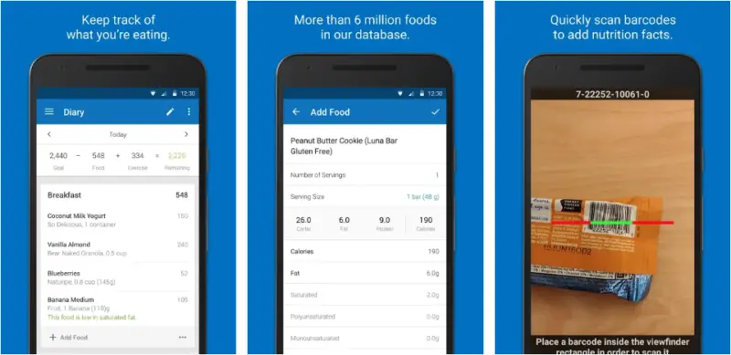 free myfitnesspal app for android