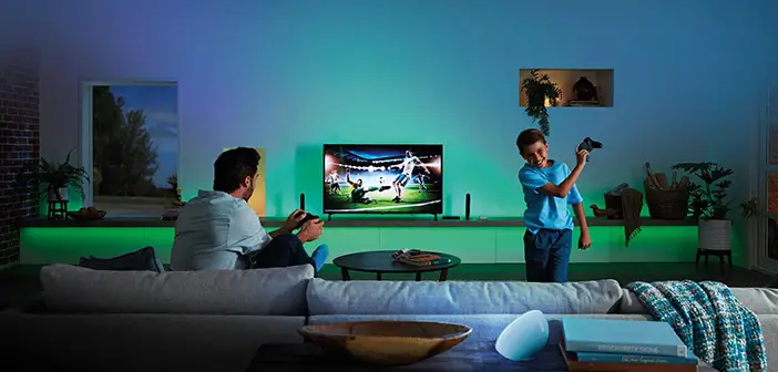 Grab the popcorn! Take your home entertainment to the next level with the Philips  Hue Play HDMI Sync Box