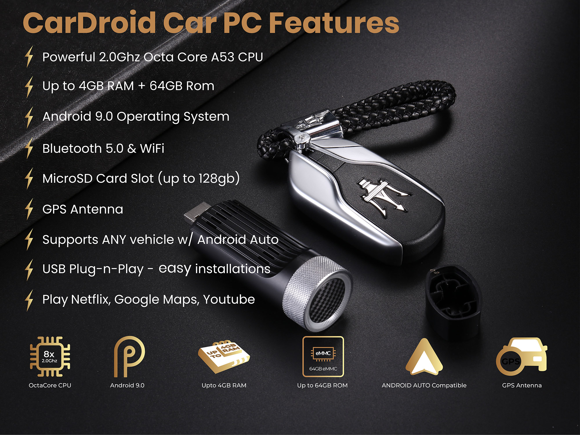 CarDroid Dongle transforms Android Auto giving it full Android Super Powers  - Phandroid