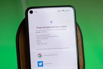 Factory Reset Pixel 5