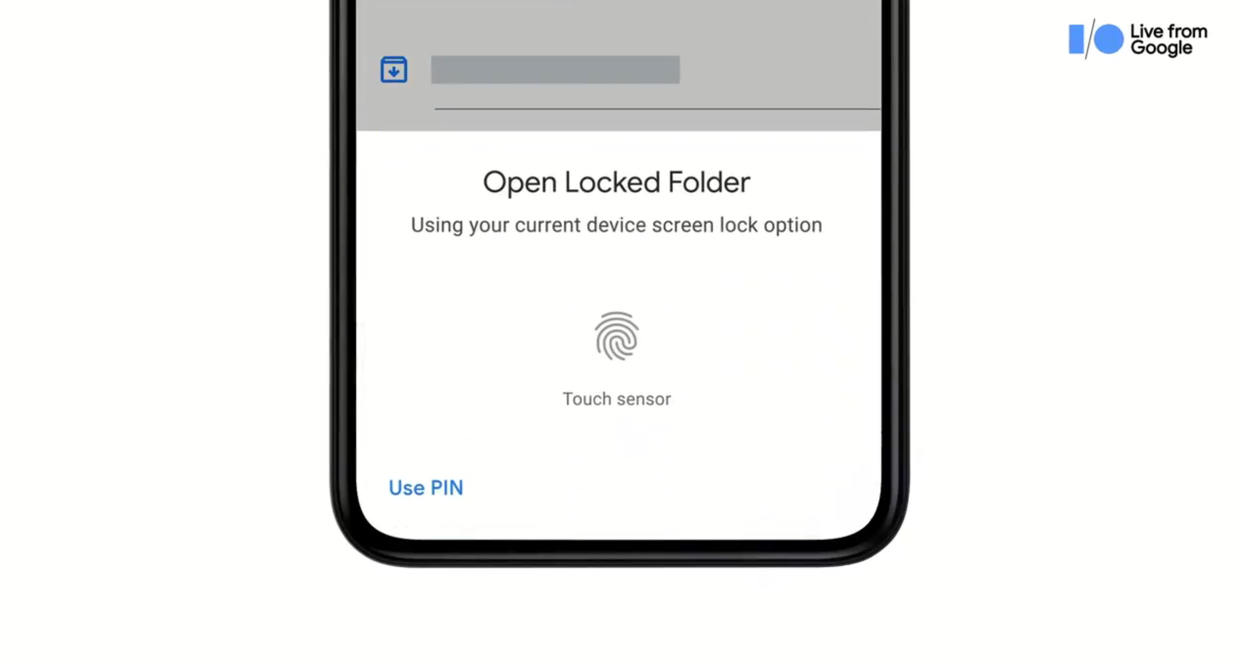 create a locked folder on android