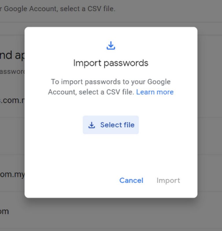 import passwords keychain