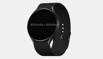 Galaxy Watch Active 4 Leaked Render Black