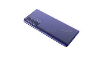 Motorola Edge 20 Blue Leaked Render