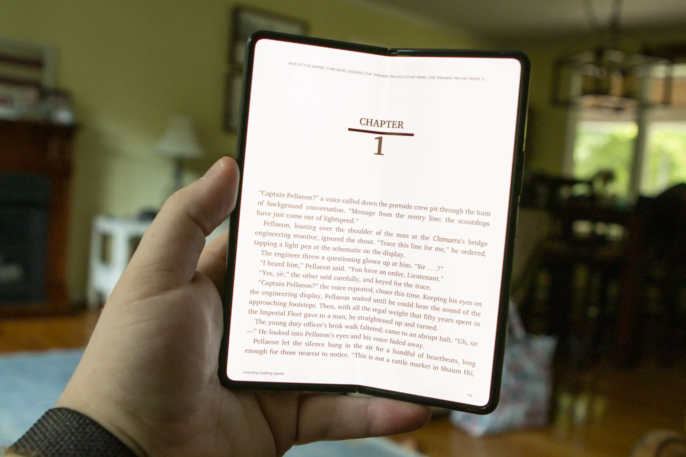 Kindle Galaxy Z Fold 3