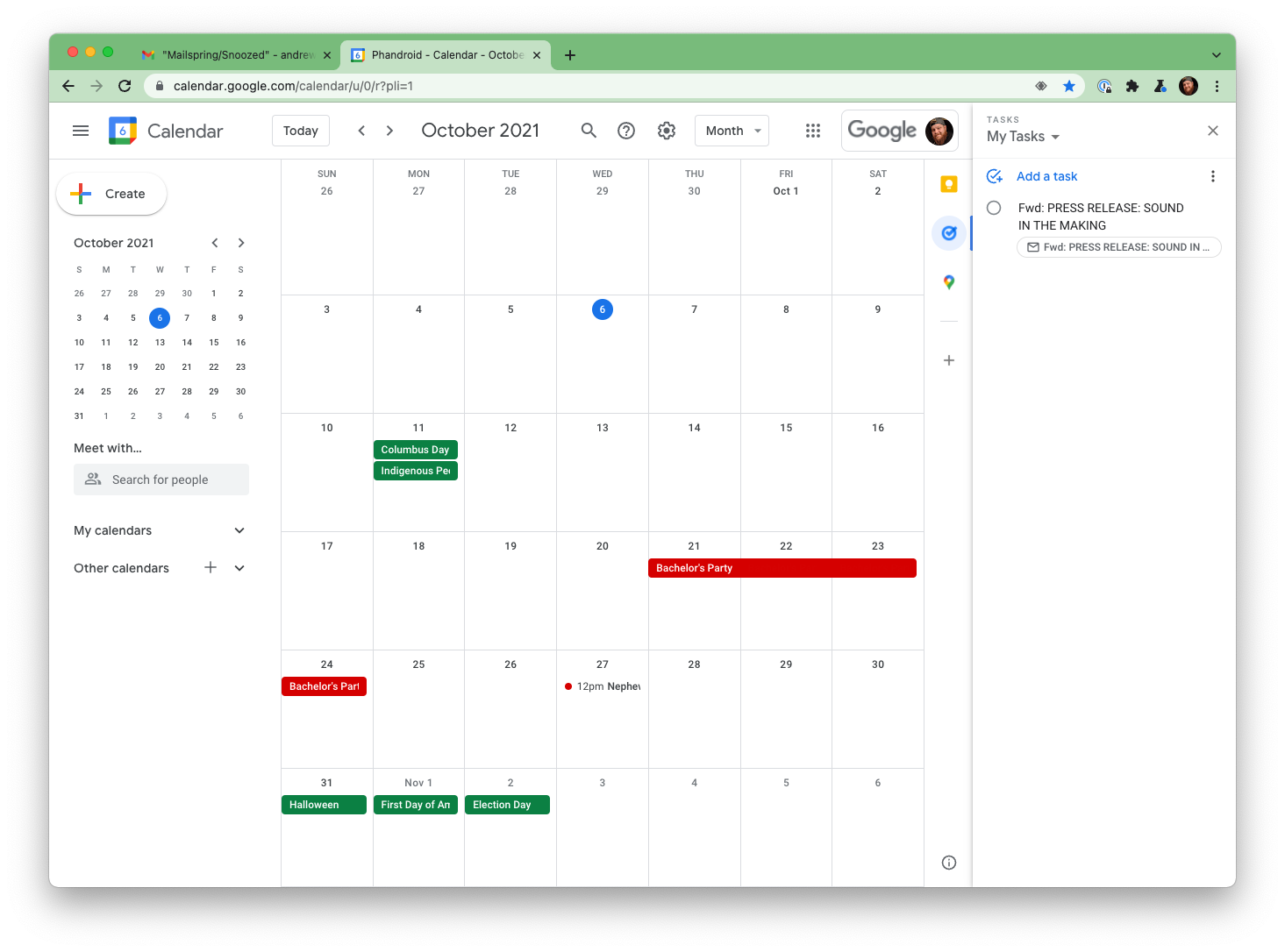 Google Tasks Tips Add from Calendar