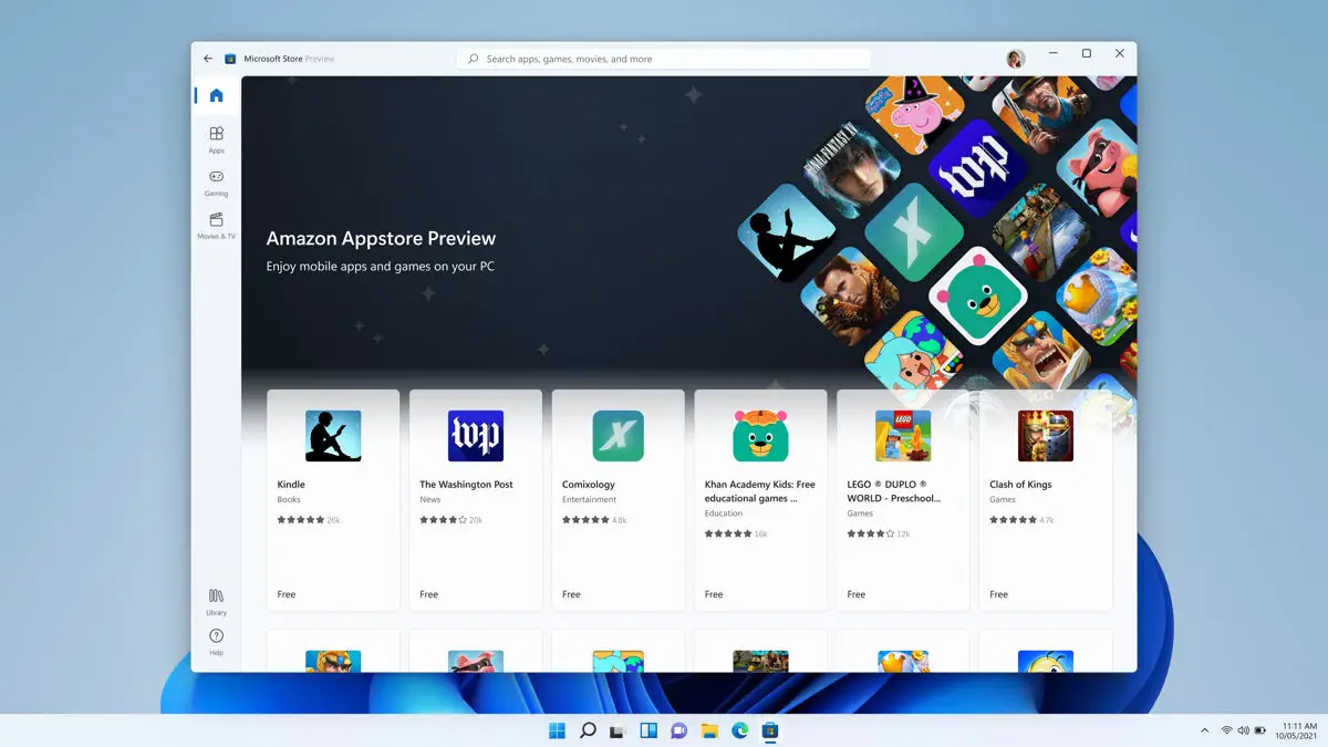 Android applications will at long last be coming to Windows 11 one month from now