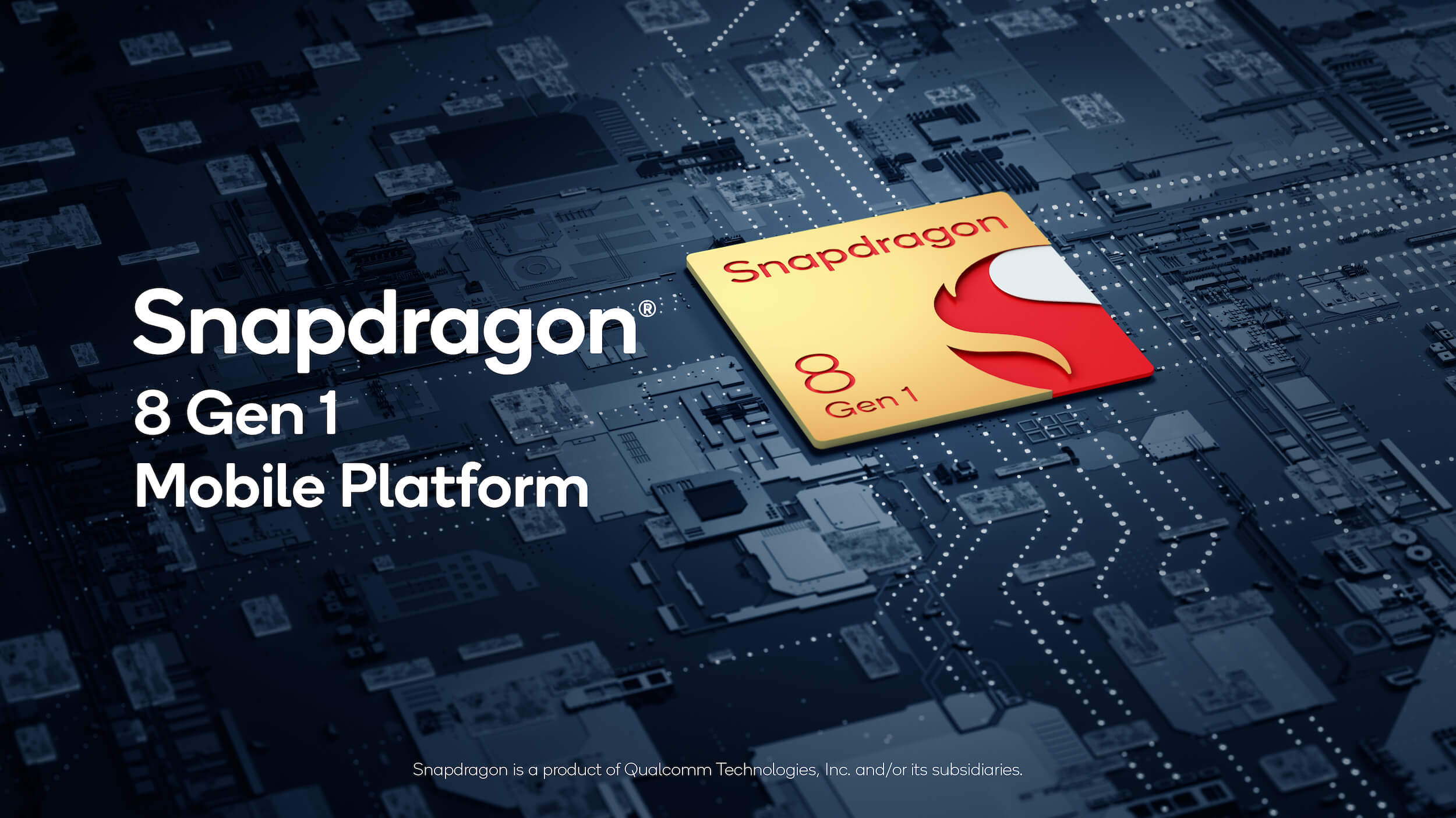 Snapdragon 8 Gen 1 Mobile Platform Key Visual Angle 1
