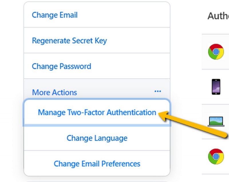 1password two factor