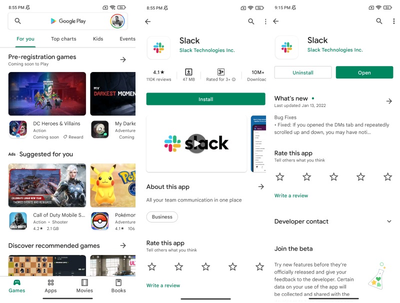 How to download and install Android apps from Google Play Store