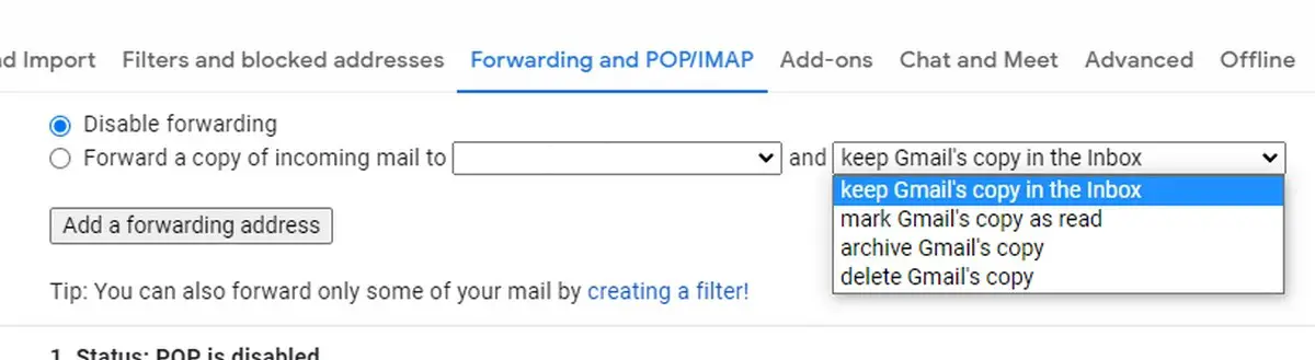how to auto forward gmail