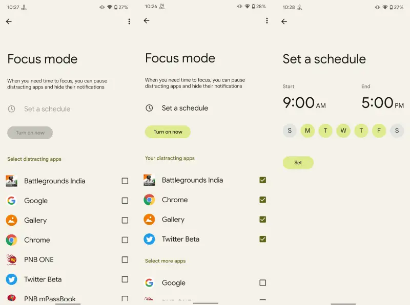 Use Focus Mode Android 3