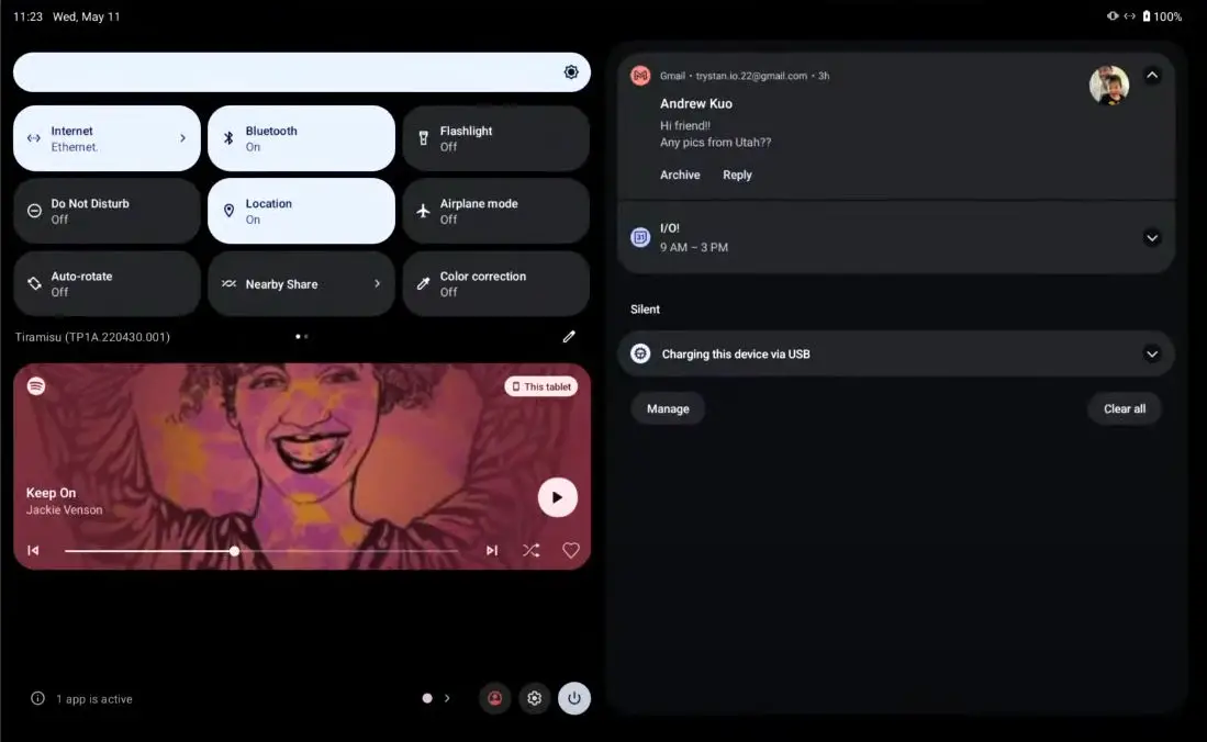 android tablet ui