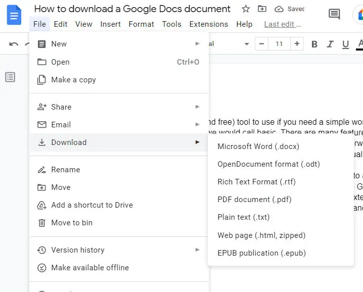 download google docs