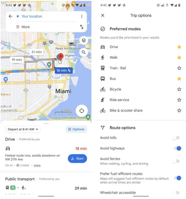 Google Maps will before long allow clients to set their favored method of transportation