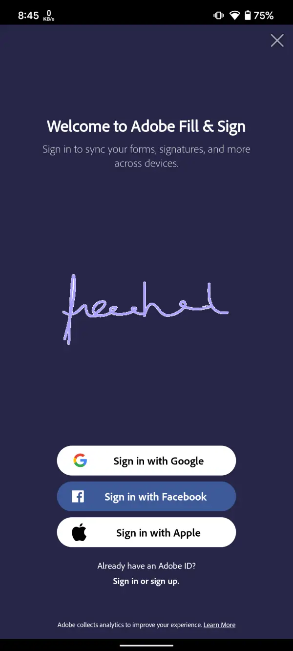 Sign PDF Android