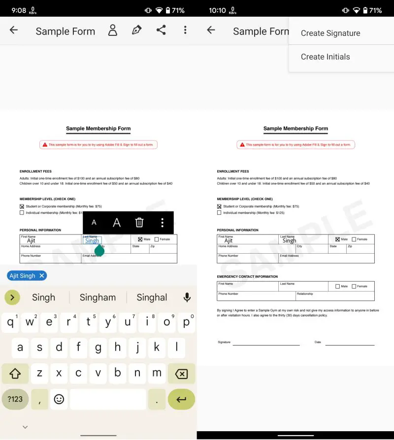 Sign PDF Android 3