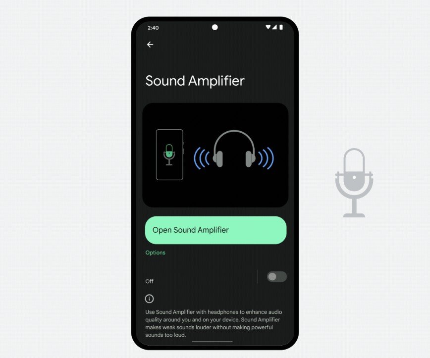google sound amplifier