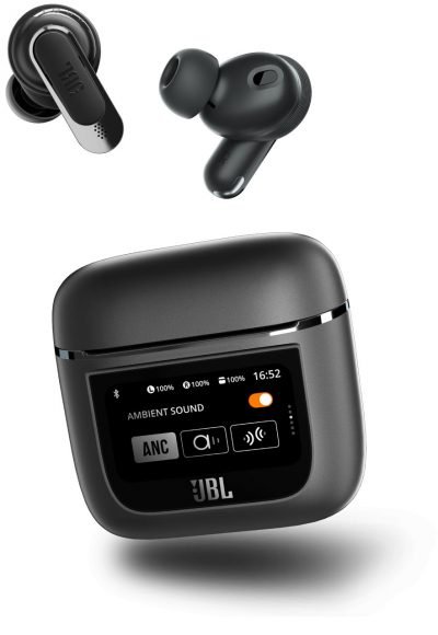 JBL’s Tour Pro 2 earbuds comes with a touchscreen on its charging case ...