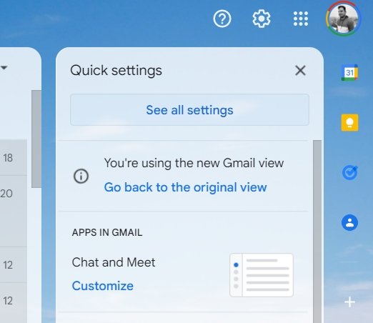 Gmail Desktop Settings