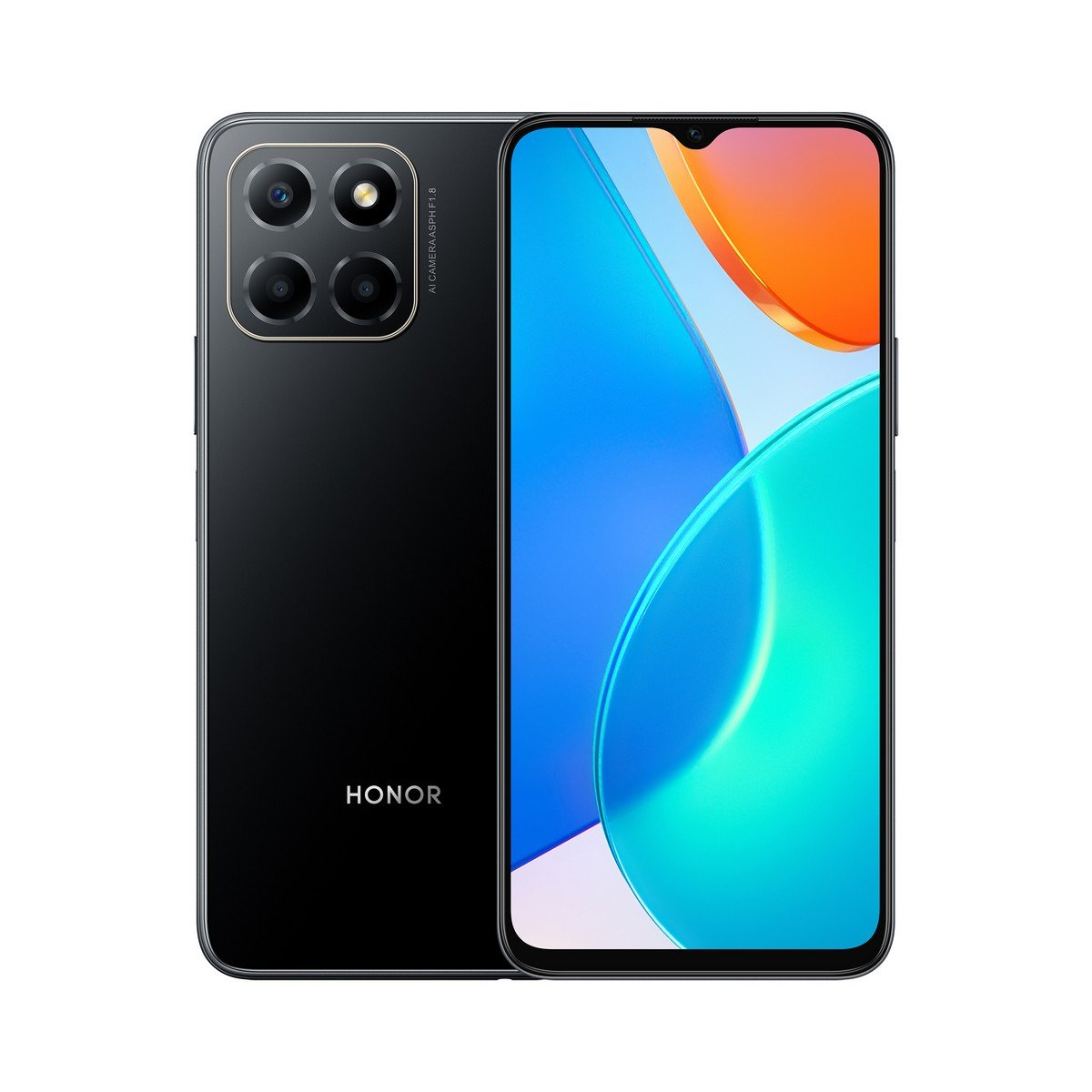 HONOR X6 black front rear
