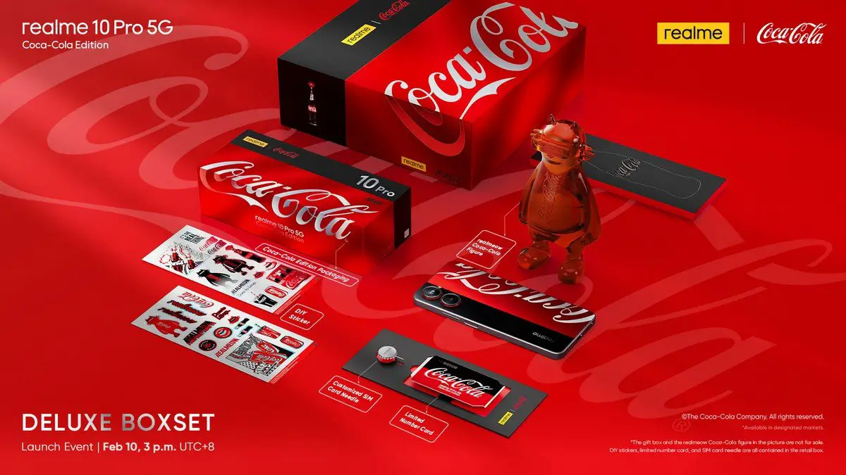 Realme reveals its Coca-Cola themed handset, and it's cool