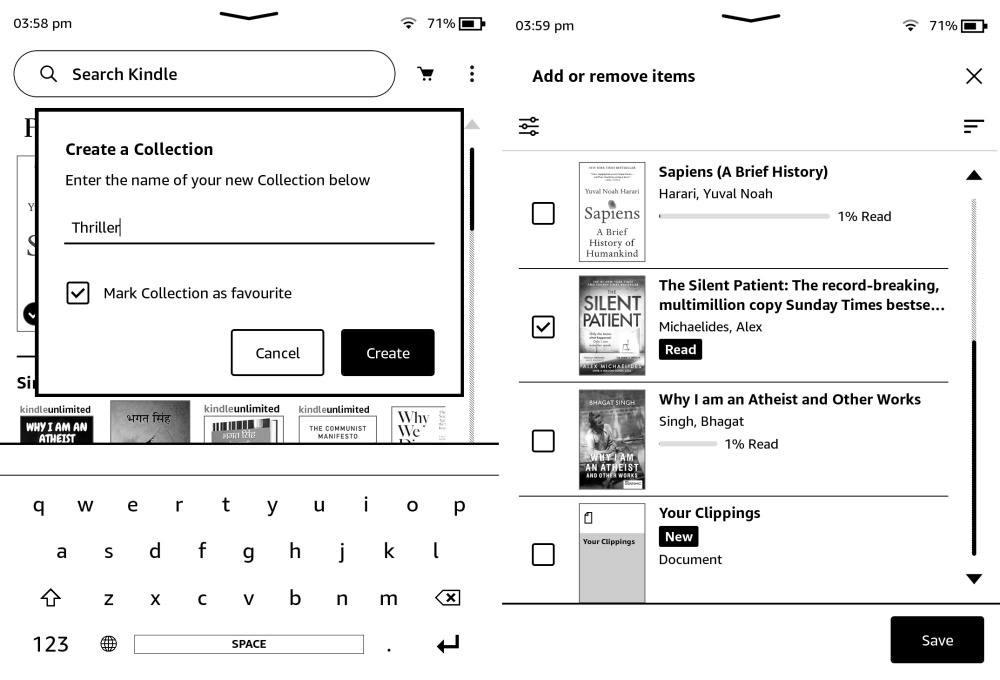 Kindle Collections